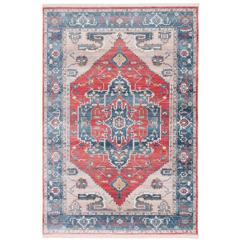 Safavieh Vintage 3' x 5' Rug in Red and Blue