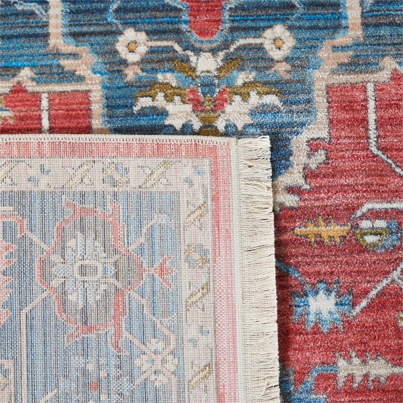 Safavieh Vintage 4' x 6' Rug in Red and Blue