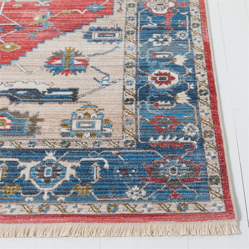 Safavieh Vintage 6' x 9' Rug in Red and Blue