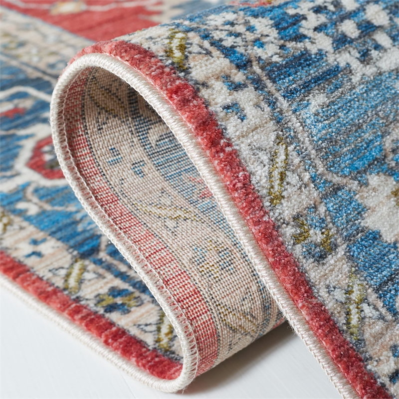 Safavieh Vintage 6' x 9' Rug in Red and Blue