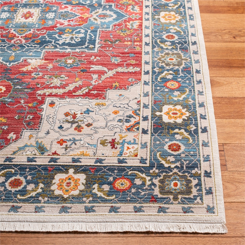 Safavieh Vintage 3' x 5' Rug in Red and Blue