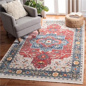 Safavieh Vintage 4' x 6' Rug in Red and Blue