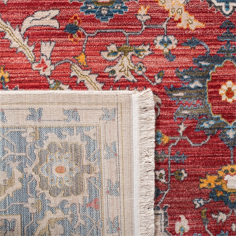 Safavieh Vintage 4' x 6' Rug in Red and Blue