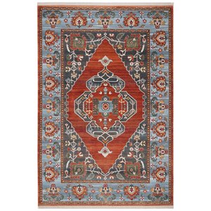 Safavieh Vintage 4' x 6' Rug in Rust and Blue