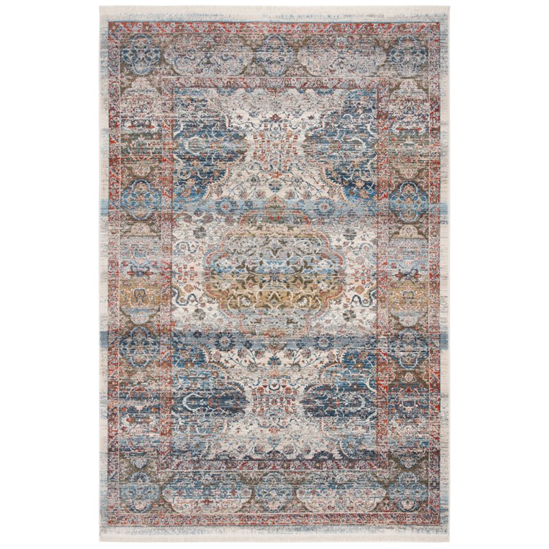 Safavieh Vintage 3' x 5' Rug in Beige and Blue