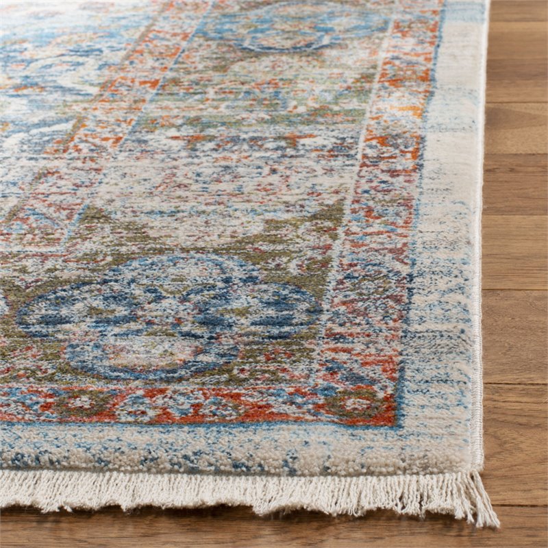 Safavieh Vintage 4' x 6' Rug in Beige and Blue