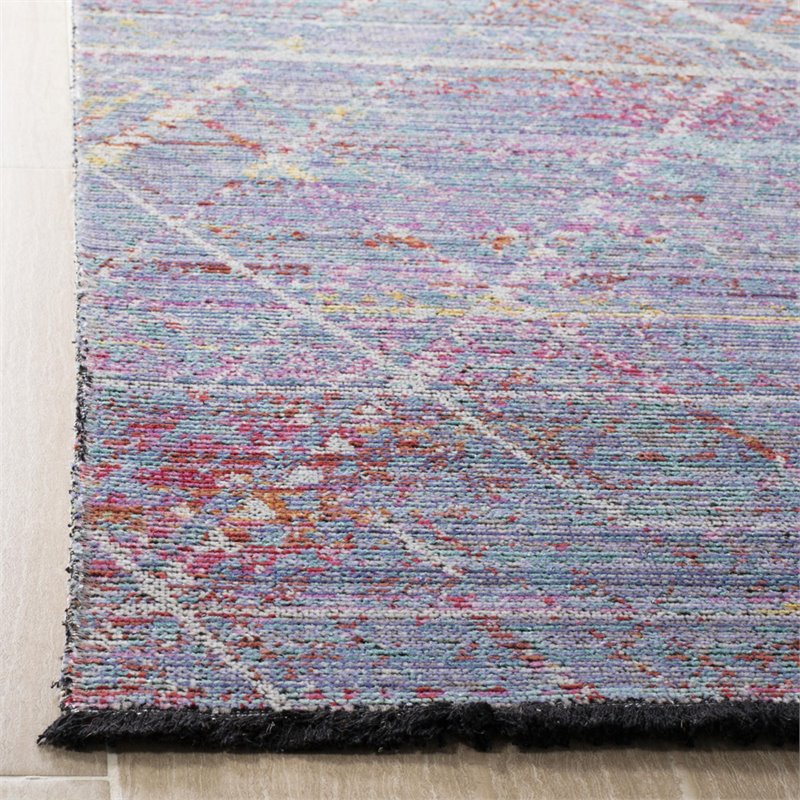 Safavieh Windsor 6' Square Rug in Ivory and Aqua