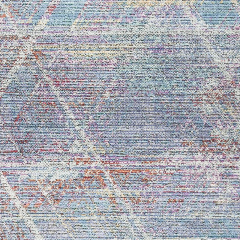 Safavieh Windsor 6' Square Rug in Ivory and Aqua
