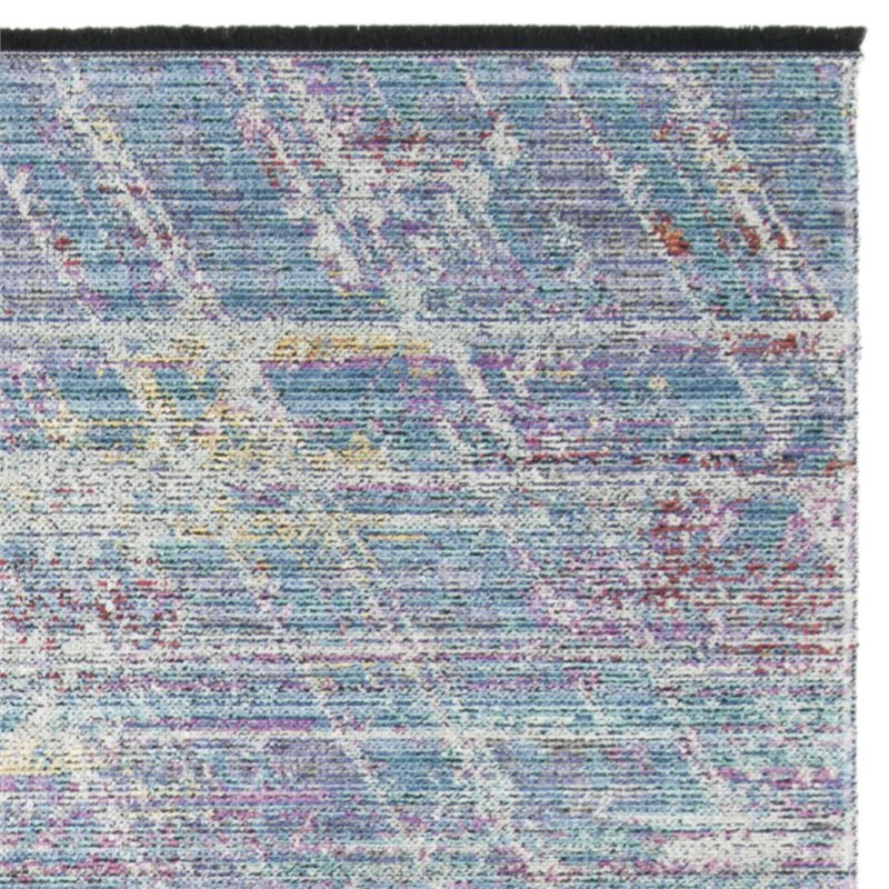 Safavieh Windsor 6' Square Rug in Ivory and Aqua