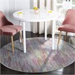 Safavieh Windsor 6' Round Rug in Aqua and Dark Pink