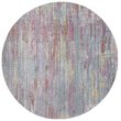 Safavieh Windsor 6' Round Rug in Aqua and Dark Pink