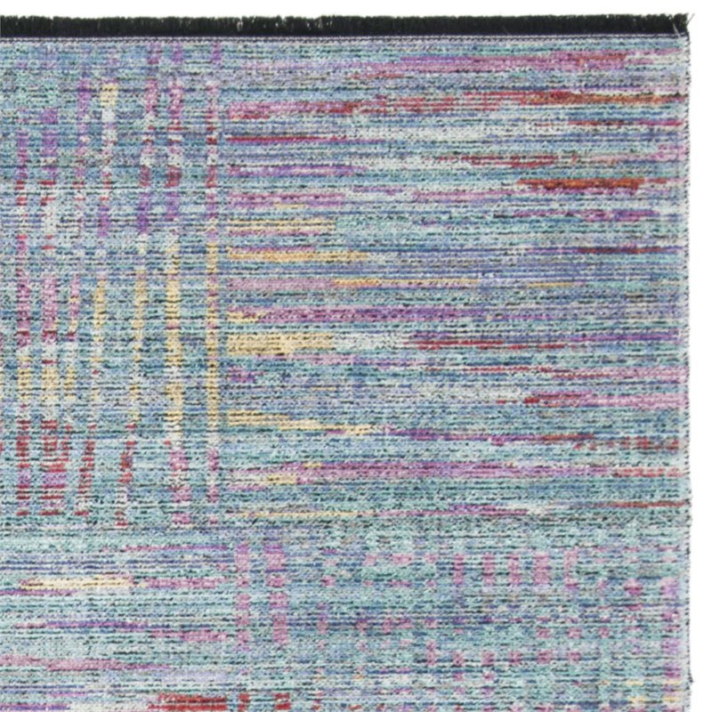 Safavieh Windsor 9' x 13' Rug in Aqua and Dark Pink