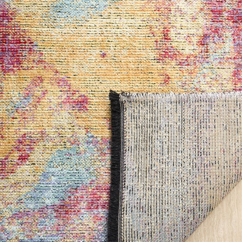 Safavieh Windsor 9' x 13' Rug in Fuchsia and Turquoise