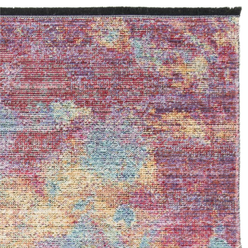 Safavieh Windsor 9' x 13' Rug in Fuchsia and Turquoise