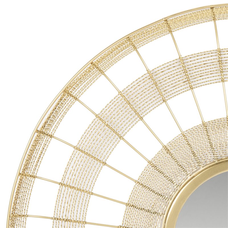 Safavieh Acton Decorative Mirror in Shiny Brass