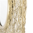 Safavieh Harner Decorative Mirror in Shiny Brass