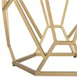 Safavieh Ava Geometric Accent Table in Gray and Gold