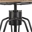 Safavieh Kai Adjustable Swivel Counter Stool in Natural Honey