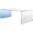 Safavieh Crysta Ombre Glass Coffee Table in Blue