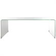 Safavieh Crysta Ombre Glass Coffee Table in White