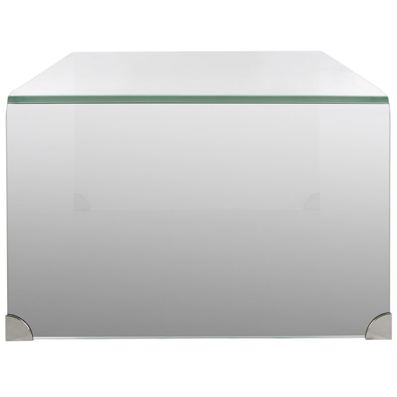 Safavieh Crysta Ombre Glass Coffee Table in White