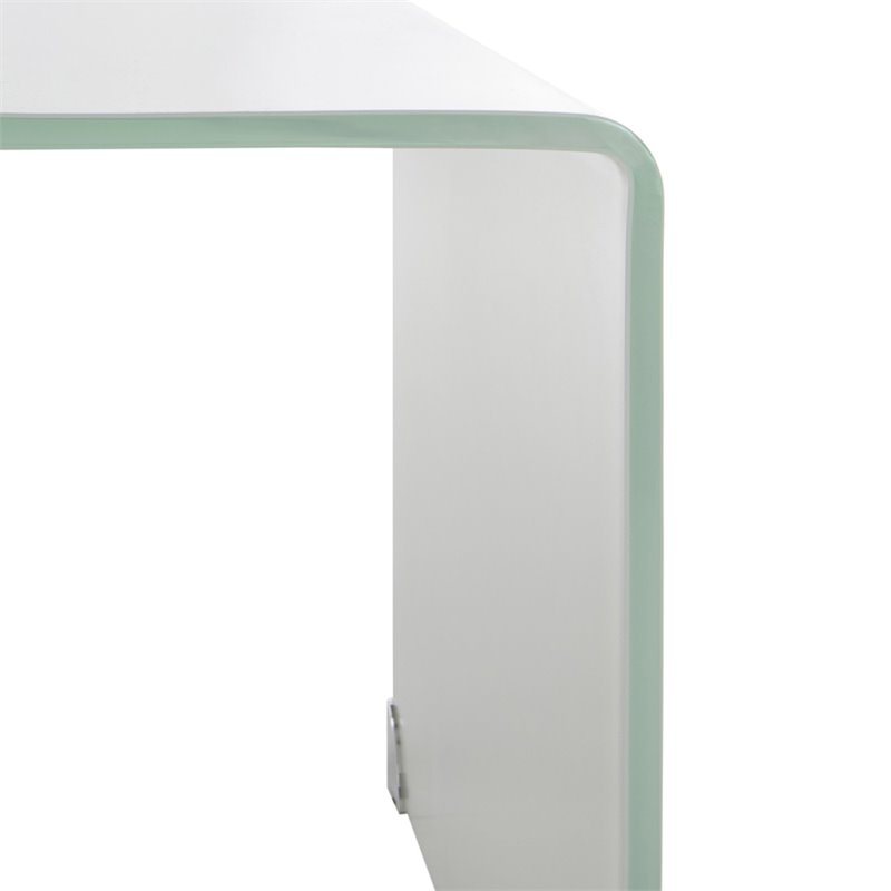 Safavieh Crysta Ombre Glass Coffee Table in White