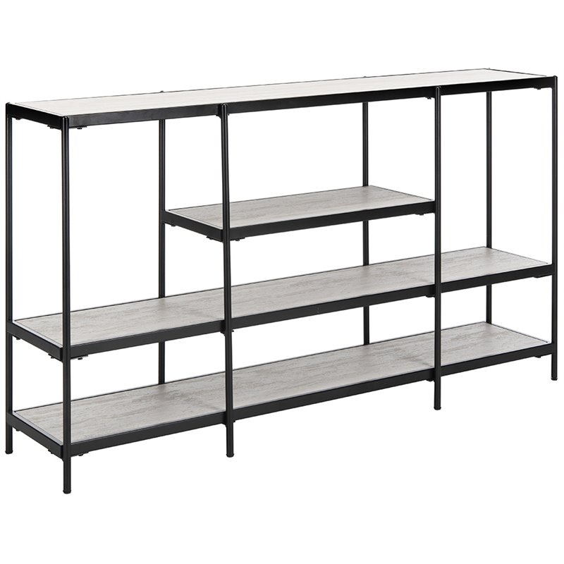 Safavieh Petra Console Table in Beige and Black