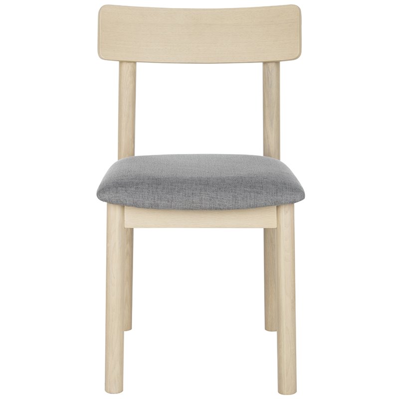 Safavieh Lizette Dining Side Chair in White Oak and Gray (Set of 2)