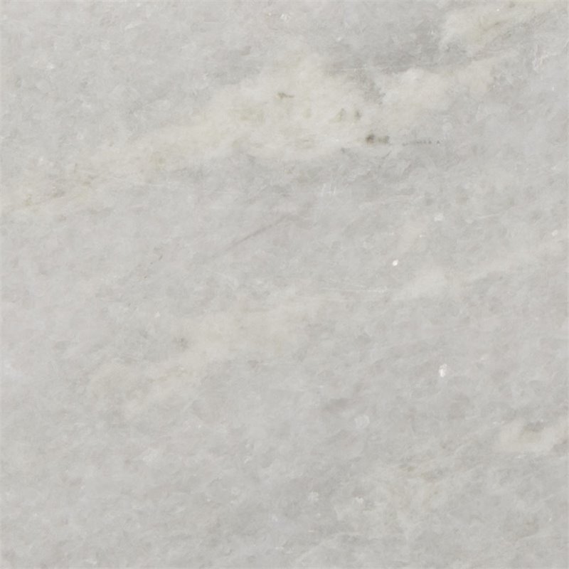 Safavieh Abella Marble Top Accent End Table in Silver
