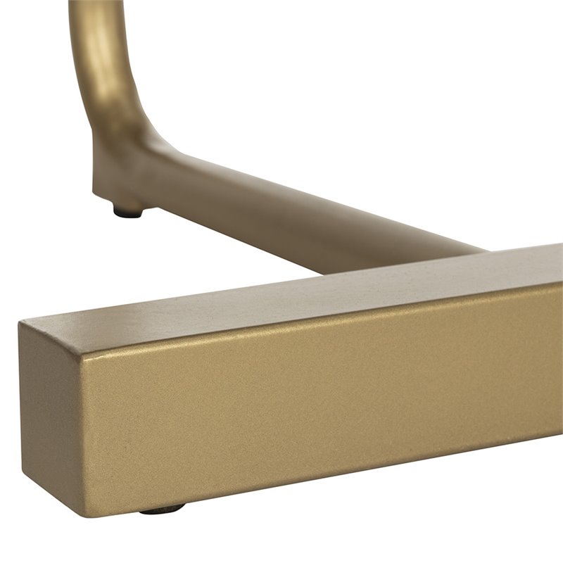 Safavieh Kaiya Accent End Table in Black and Gold