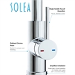Safavieh Prosper Kitchen Faucet in Chrome