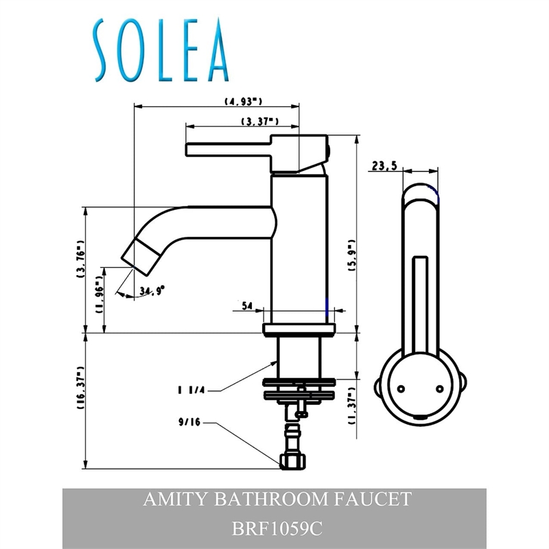 Safavieh Amity Bathroom Faucet in Chrome