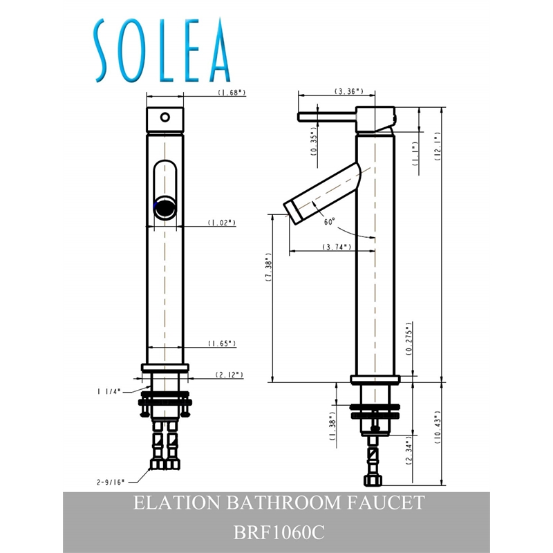 Safavieh Elation Bathroom Faucet in Chrome