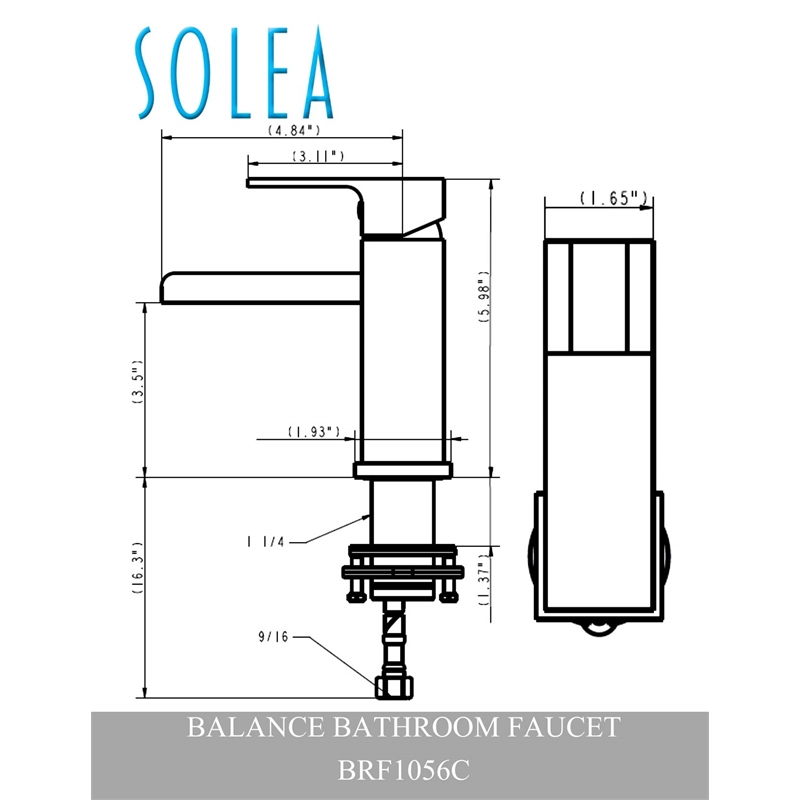 Safavieh Balance Bathroom Faucet in Chrome