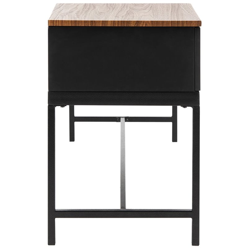 Safavieh Maruka Faux Leather Storage Bench in Gray and Black