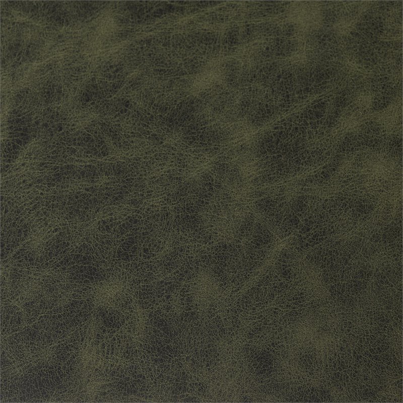 Safavieh Maruka Faux Leather Storage Bench in Dark Green and Black
