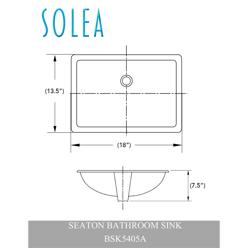 Safavieh Seaton Bathroom Sink in White