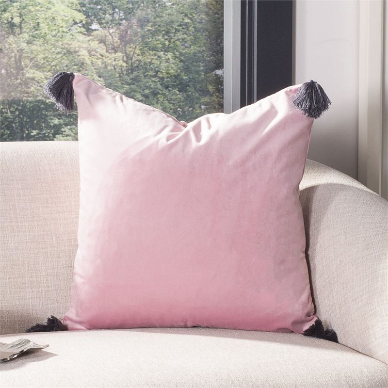 Safavieh Adelina Throw Pillow in Pink
