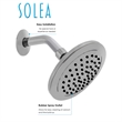Safavieh Exhale Bathroom Shower Head in Chrome