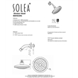 Safavieh Exhale Bathroom Shower Head in Chrome