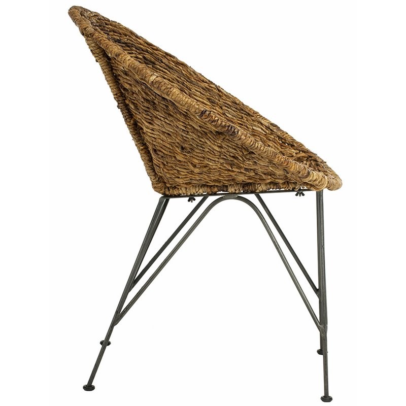 safavieh sierra rattan accent chair in natural and gray