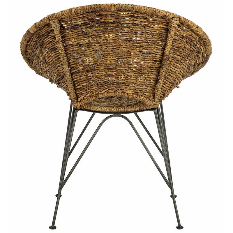 safavieh sierra rattan accent chair in natural and gray