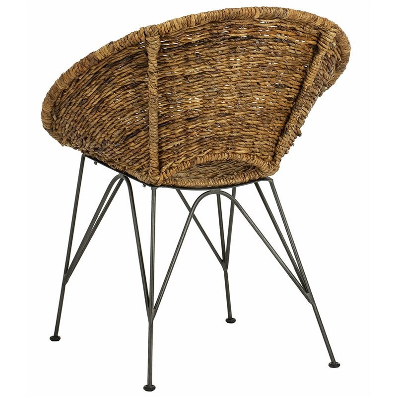 safavieh sierra rattan accent chair in natural and gray