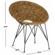 Safavieh Sierra Rattan Accent Chair in Natural and Gray