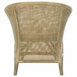 Safavieh Alexana Rattan Accent Chair in White Wash and Off White