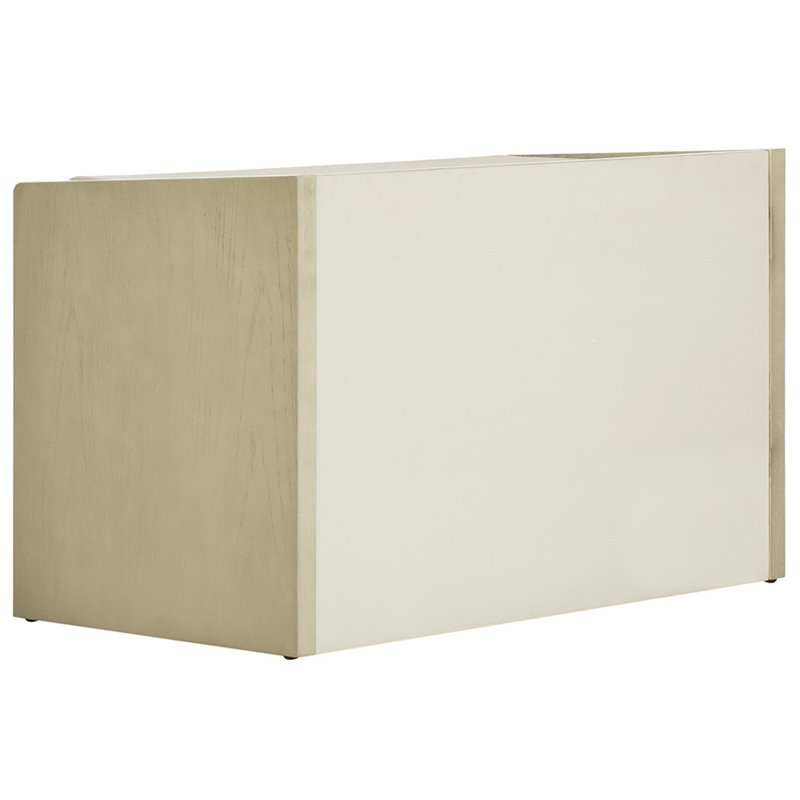 Safavieh Percy Storage Shoe Bench in White Wash and Beige