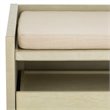 Safavieh Percy Storage Shoe Bench in White Wash and Beige