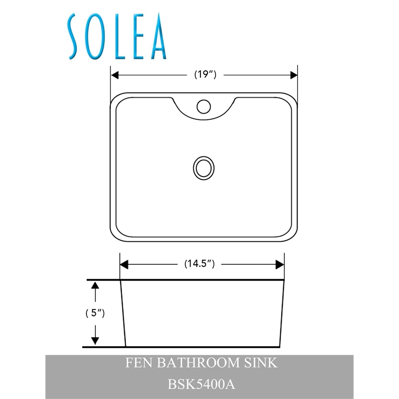 Safavieh Fen Bathroom Sink in White