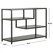Safavieh Reese Geometric Console Table in Black