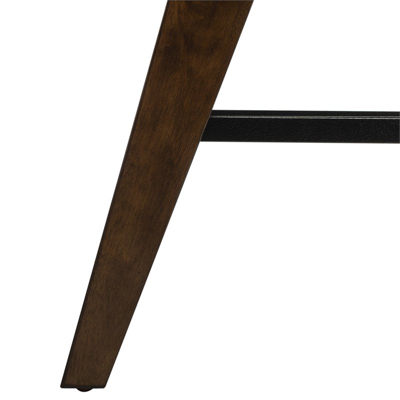 Safavieh Seth 2 Tier Coffee Table in Dark Walnut and Black